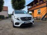 Mercedes-Benz V 300 d AMG lang LED|NIGHT|AHK|SPUR|BURM - weiße Mercedes-Benz V 300