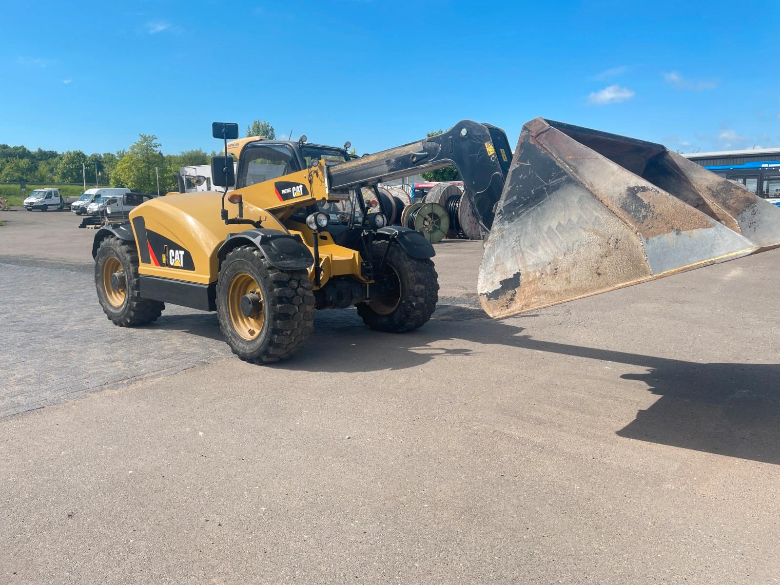 CAT TH336C, Schaufel + Gabel, Schnellwechsler, Klima