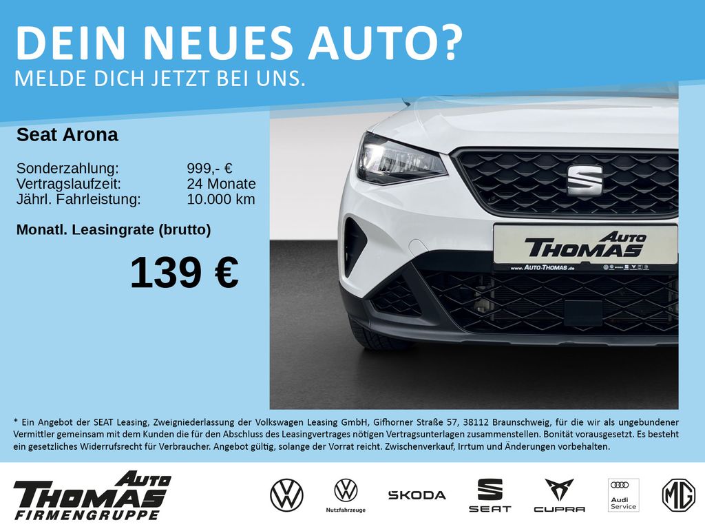 Seat Arona Style Edition 1.0 TSI DSG