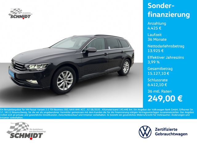 Volkswagen Passat Variant 2.0 TDI Business DSG NAVI AHK ACC