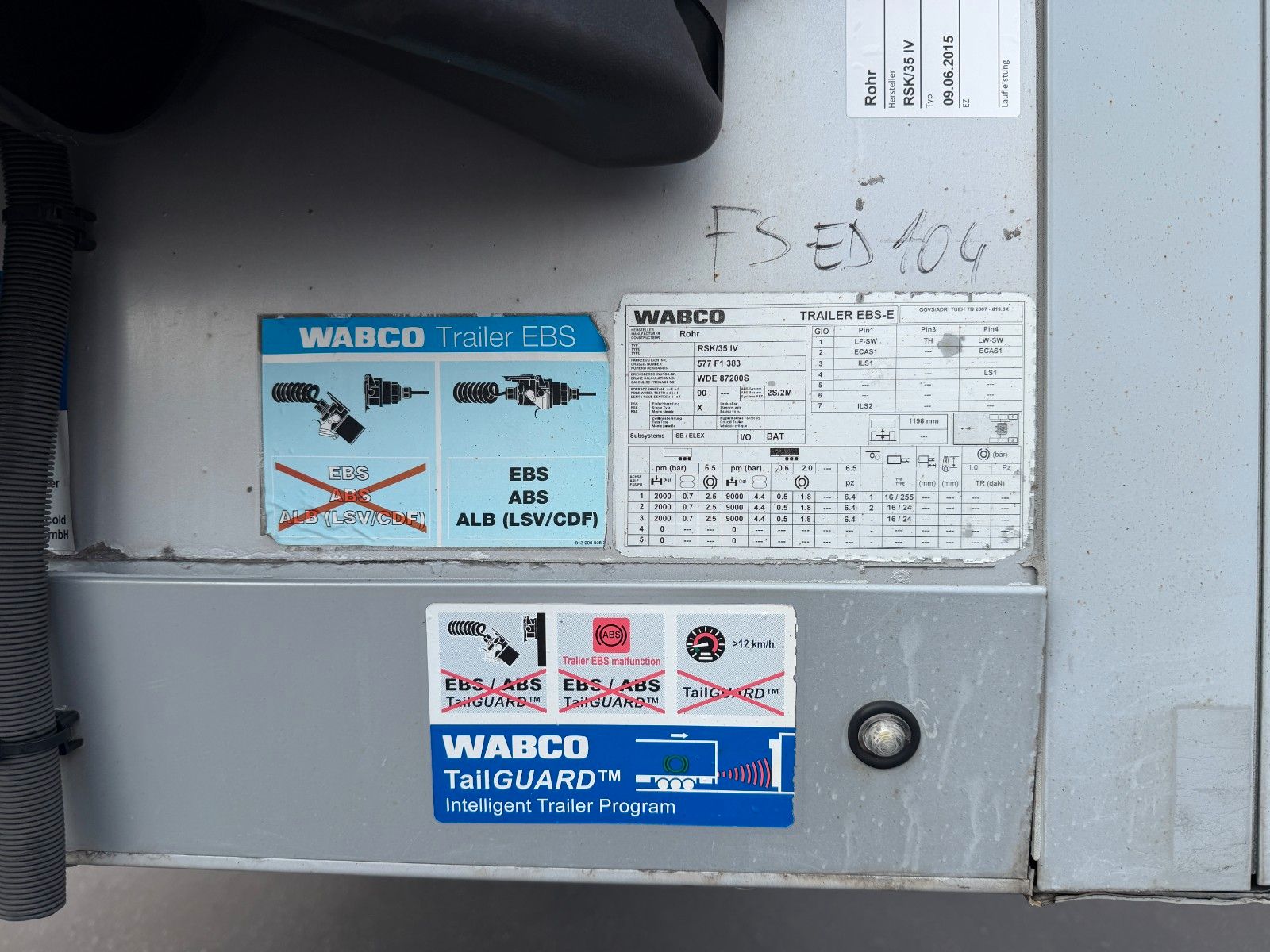 Fahrzeugabbildung ROHR RSK/35IV Carrier Vector 1950 LBW 2500kg 2x lift