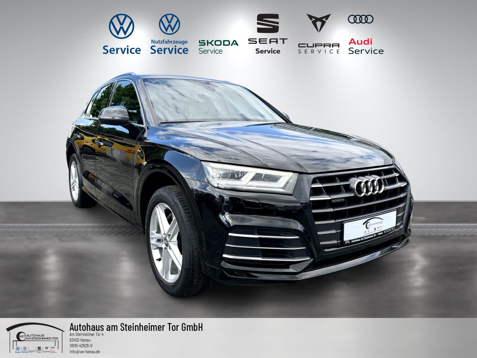 AUDI Q5 55 TFSIe-S LINE-QUAT-STDH-NAVI-SHZ-CARPLY-19'