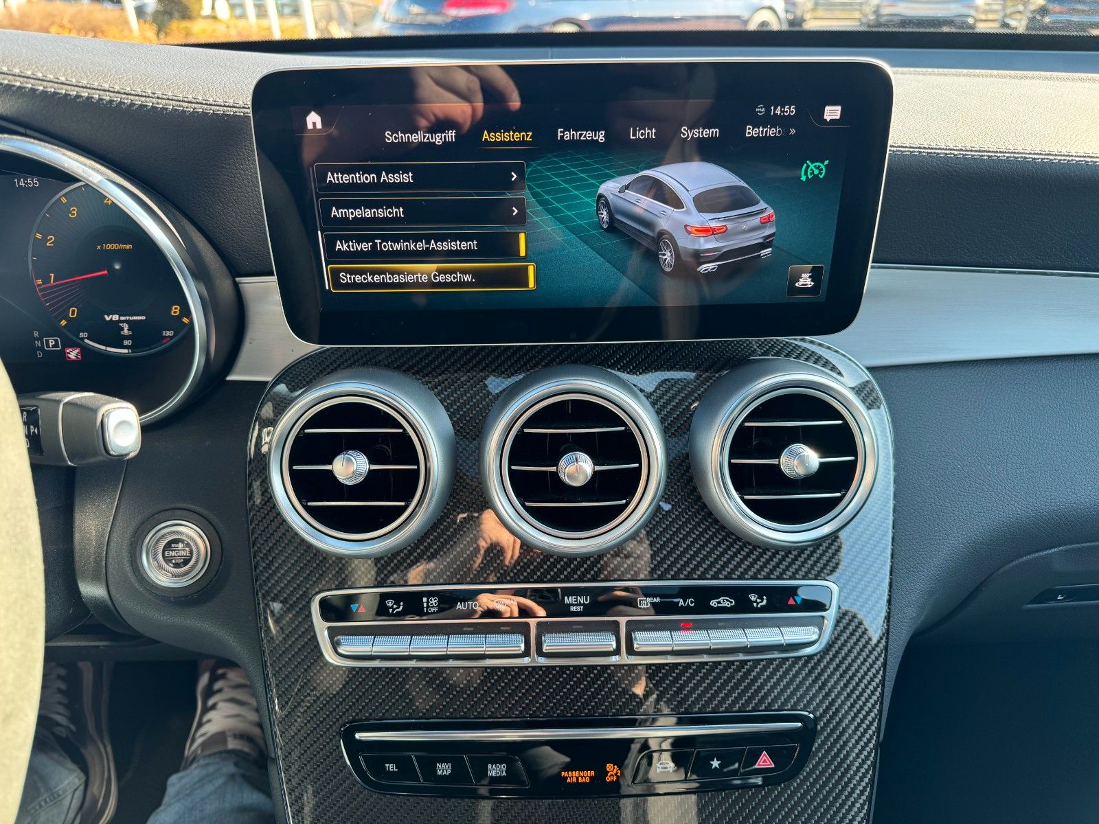 Fahrzeugabbildung Mercedes-Benz GLC 63 S AMG+AirM+Aero+Burm+Memory+360+ESD+