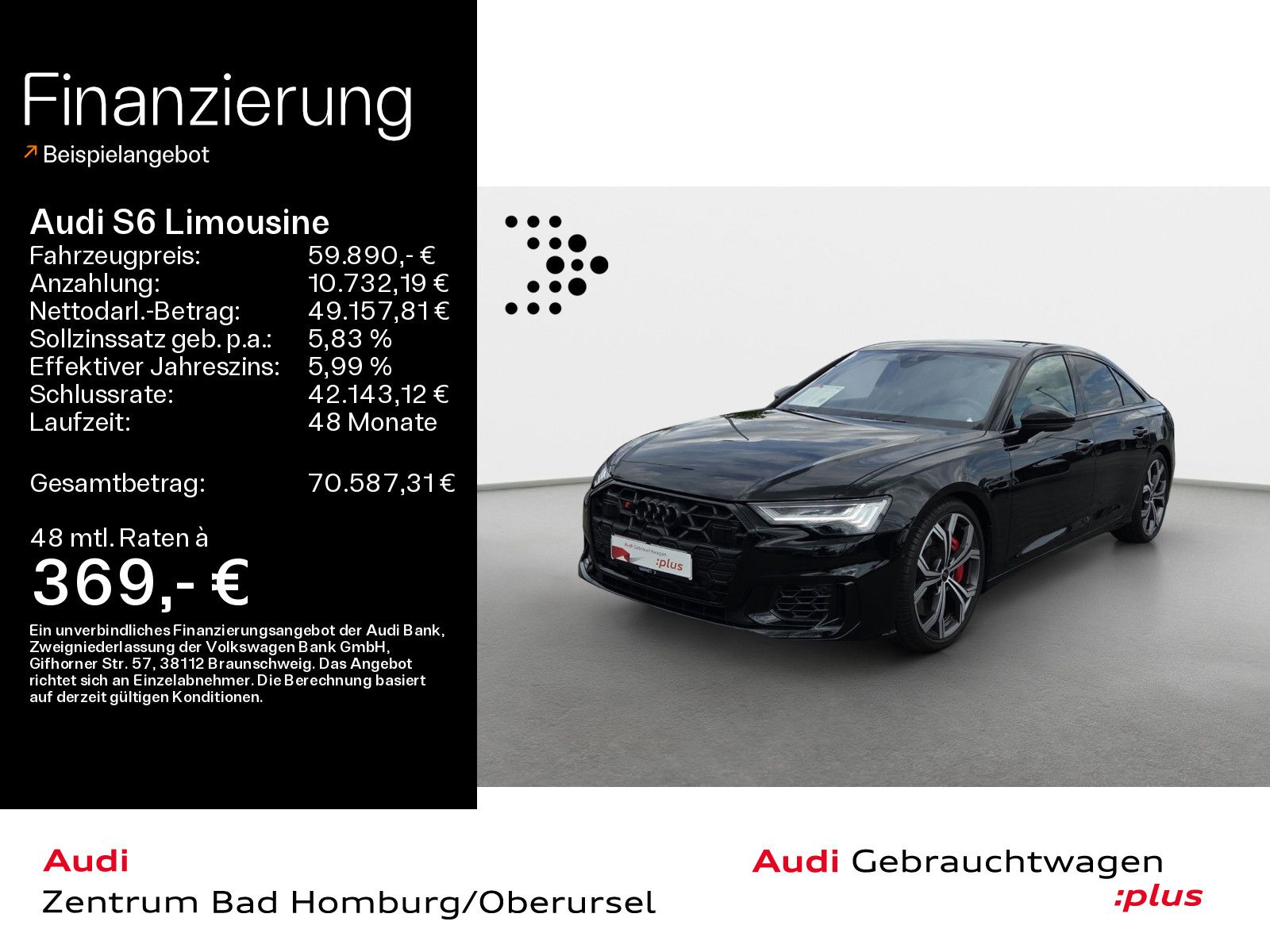 AUDI S6 Limousine TDI qu*Navi*Matrix*B&amp;O*Virtual*Audi