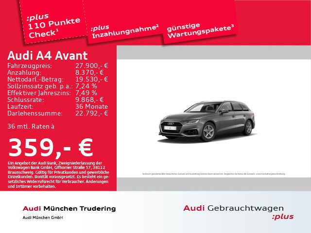 Audi A4 Avant 35 TFSI S tronic basis MMI+ Assitenz-Pa