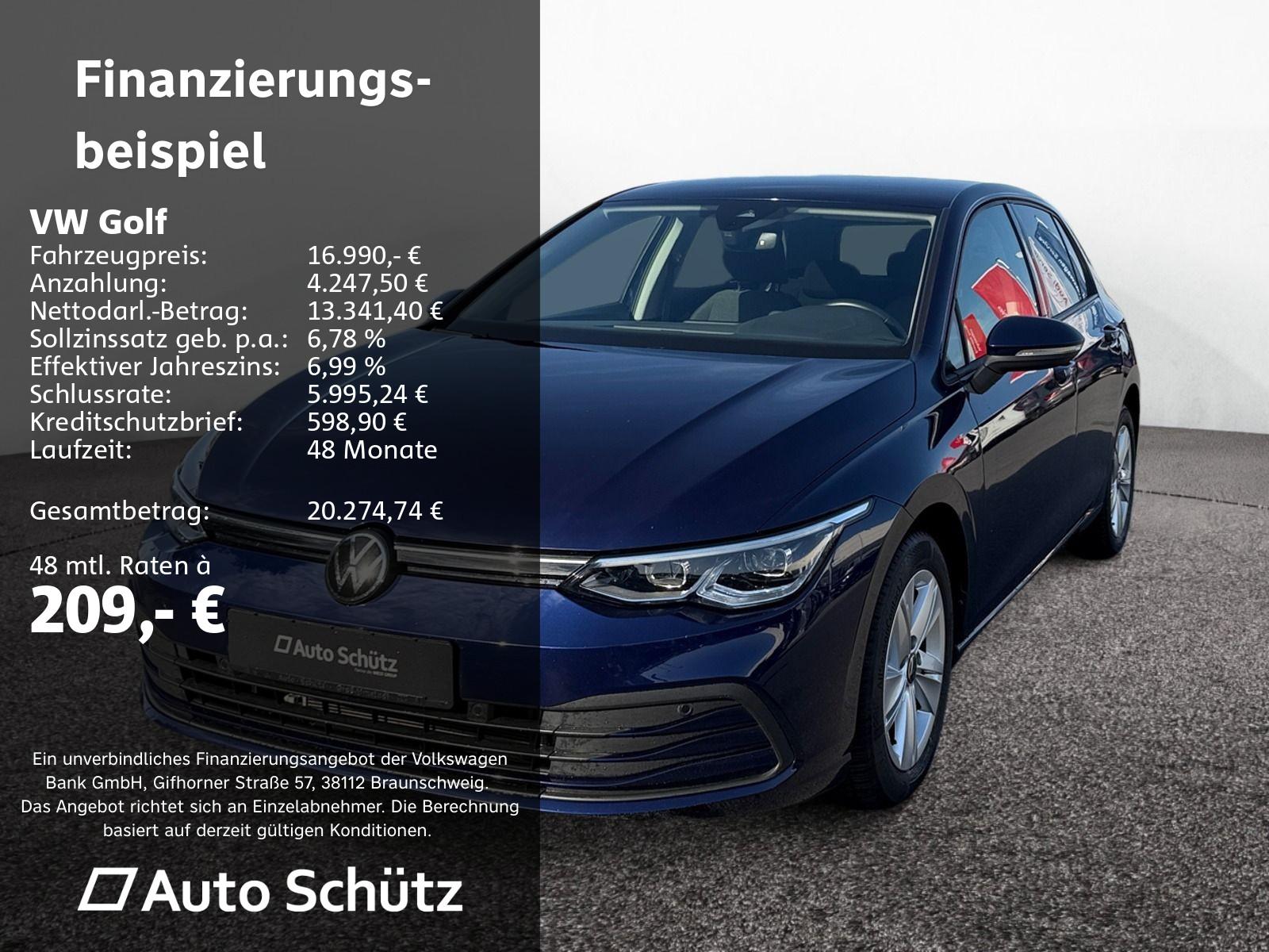 Volkswagen Golf VIII 1.5 TSI Life+Navi+RFK+LED+SHZ