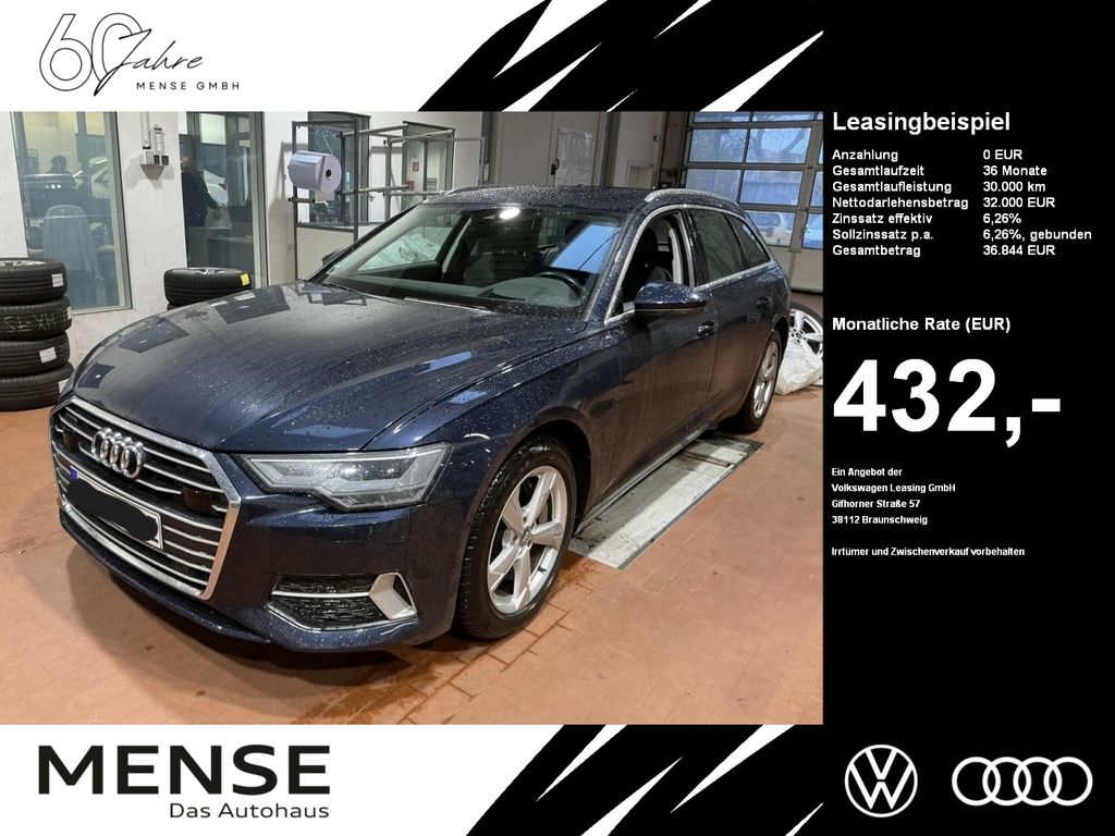 Abbildung Leasingangebot Audi A6 Avant 50 TFSI e quattro B&O|HUD|Standhzg|ACC