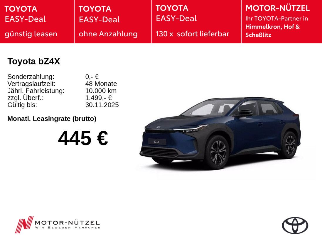 Toyota bZ4X Teamplayer - SOFORT VERFÜGBAR