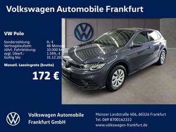 Volkswagen Leasingangebot: Volkswagen Polo Life 1,0 l 59 kW (80 PS) 5-Gang