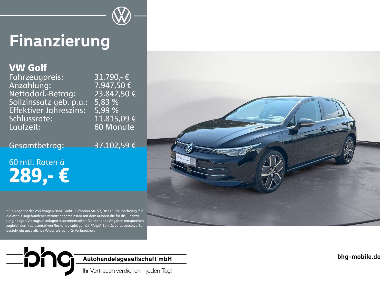 Volkswagen Golf 1.5 eHybrid DSG STYLE