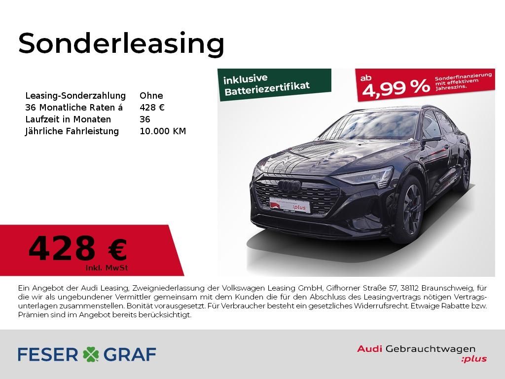 Audi Q8 Sportback e-tron S line 50 qu. AHK B&O 360°