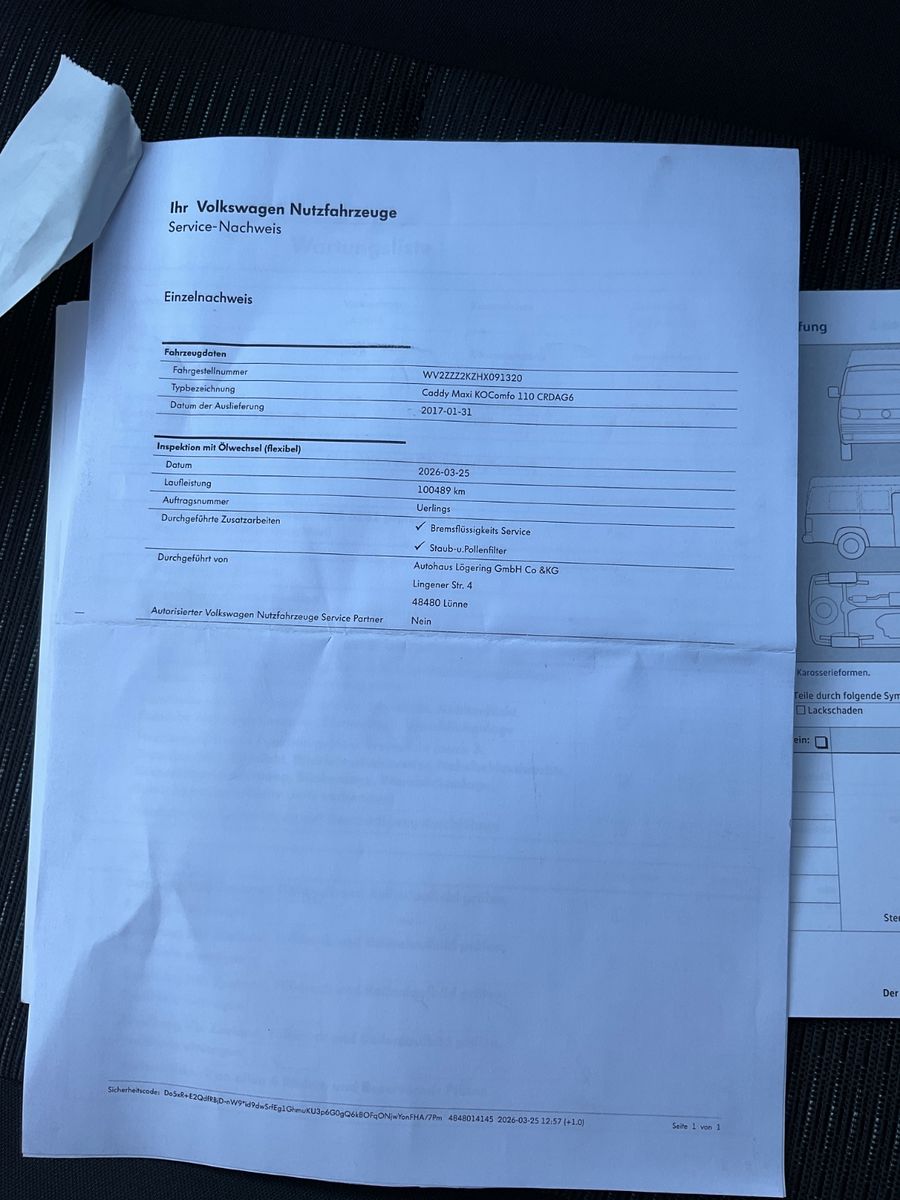 Fahrzeugabbildung Volkswagen Caddy Maxi 2,0TDI DSG Comfort 7 Sitze,AHK,ACC,