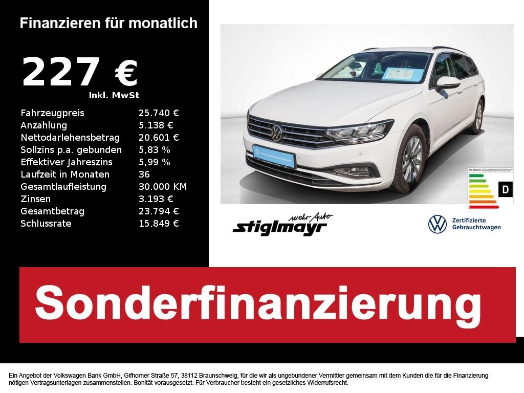 Volkswagen Passat Variant Business 2,0 TDI SCR DSG Navi ACC foto 1