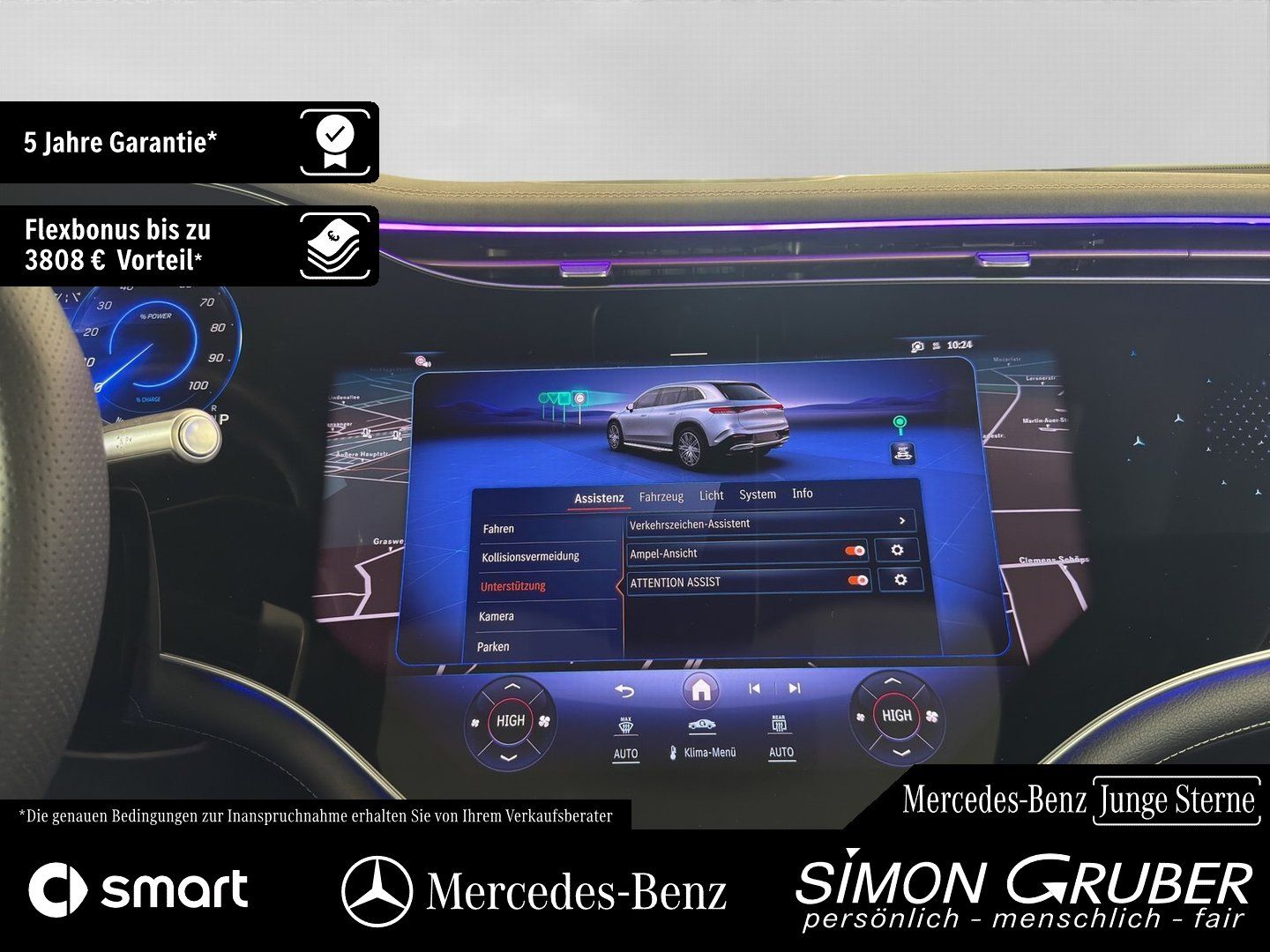 Fahrzeugabbildung Mercedes-Benz EQS 450+ SUV AMG Massage Sitzklima AHK 118Kwh