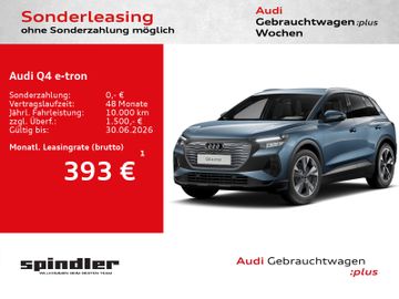 Audi Leasingangebot: Audi Q4 e-tron 40 / Navi+, Standklima, CarPlay, LED