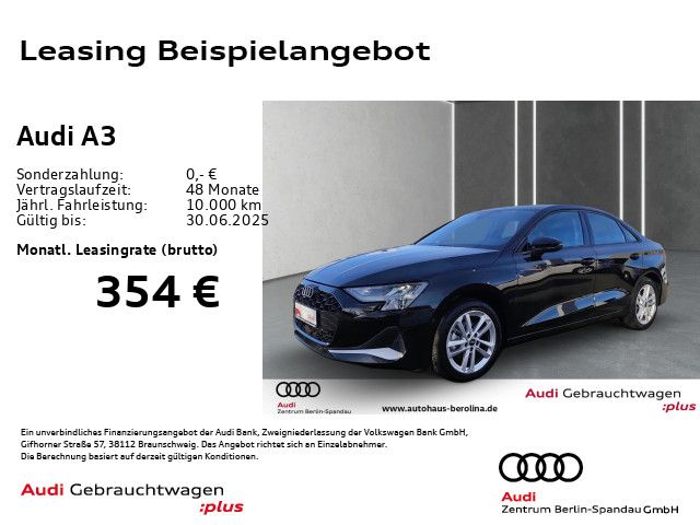 AUDI A3 Lim. 35 TFSI Adv. S tronic *Virt.C+*NAV+*SHZ*