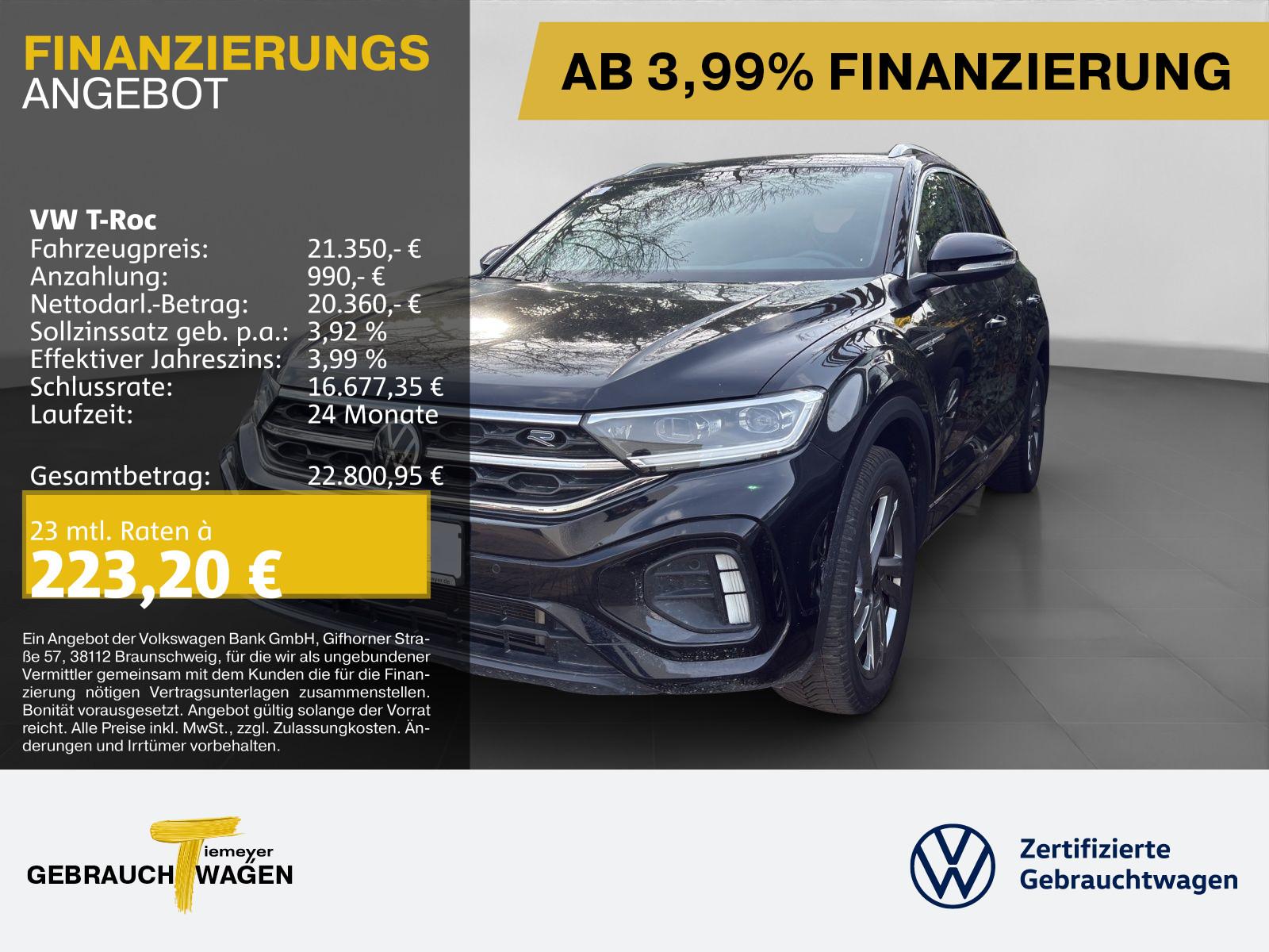 Volkswagen T-Roc 1.0 TSI R-LINE KAMERA LED+ NAVI PRIVACY