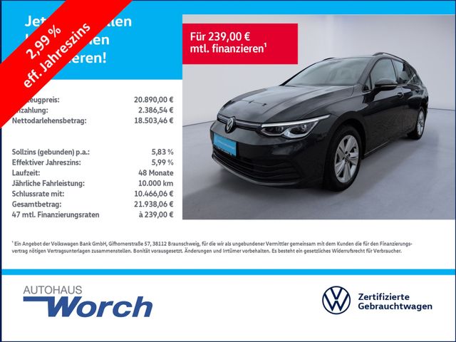 Golf VIII Variant 1.0 TSI NAVI+ALU+CarPlay+ACC+