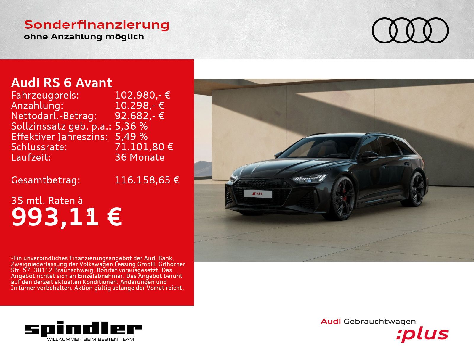 Audi RS 6 Avant quattro/ HD-Matrix-Laser, Vmax280,AHK