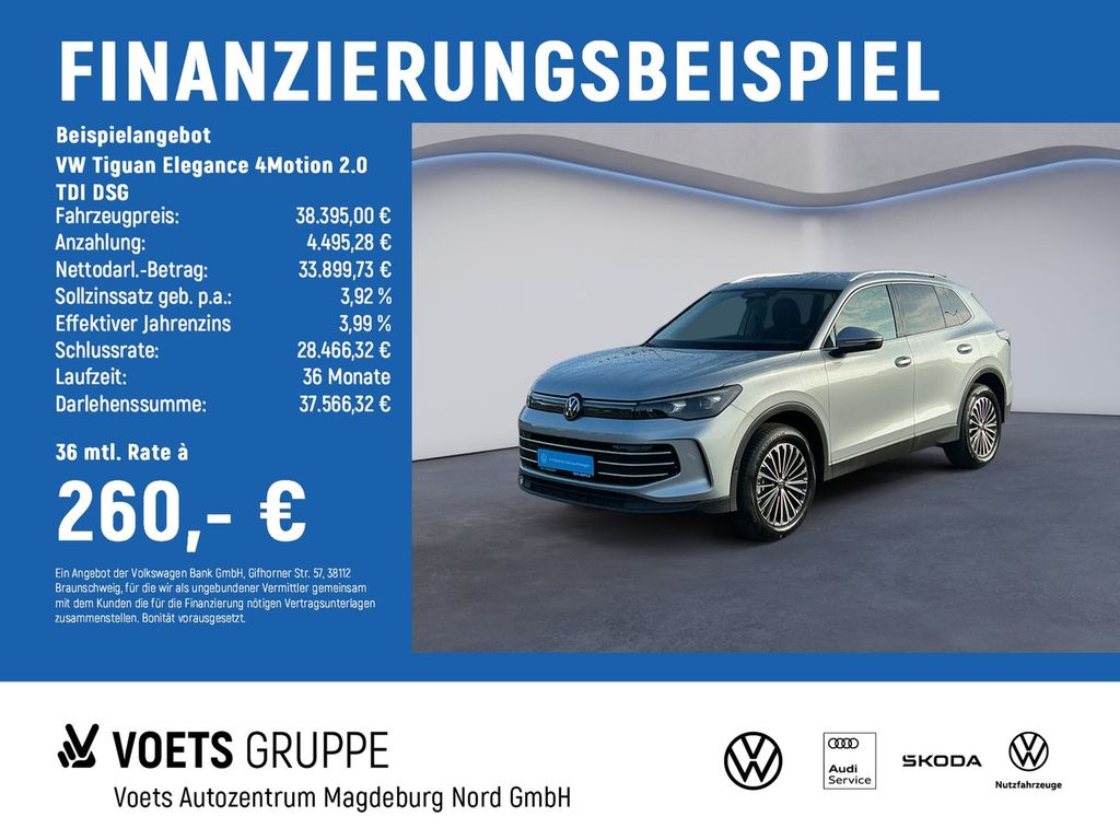 Tiguan Elegance 4Motion 2.0 TDI DSG AHK+AreaView