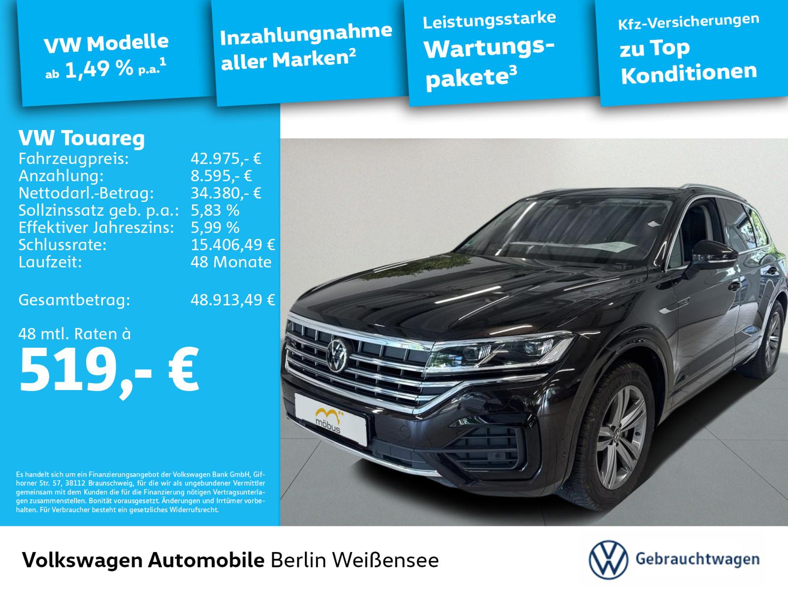 Volkswagen Touareg 3.0 V6 TDI R-Line 4M*AHK*NAV*ACC*RFK*VC*