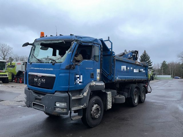 MAN TGS 26.400 6x4 BB Meiller Dreiseitenkipper Kran