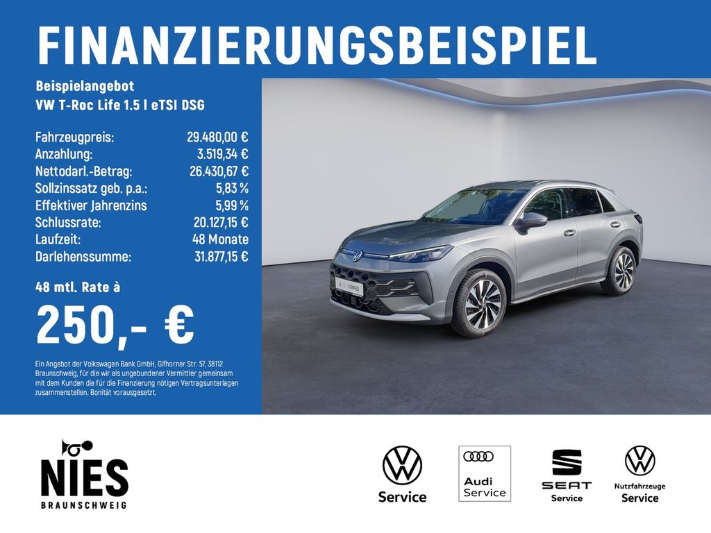 T-Roc Life 1.5 l eTSI DSG RearView+LED+ACC