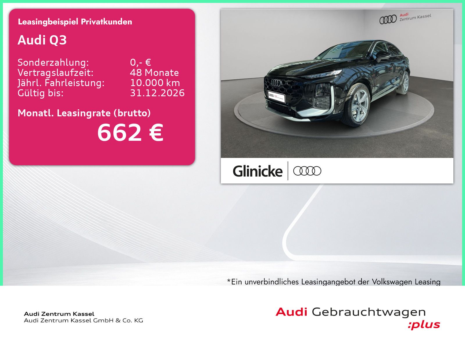 Audi Q3 SB e-hybrid S line LED AHK Kamera Tech+