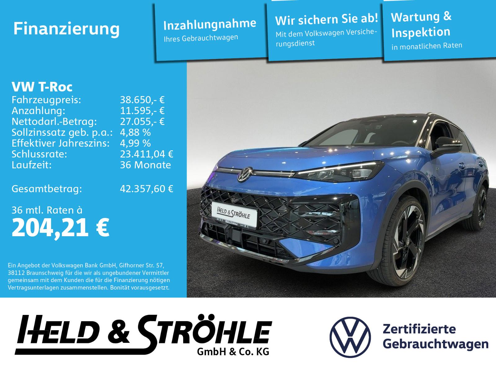 Volkswagen T-Roc R-Line Black Style 1.5 eTSI IQ-LIGHT NAVI