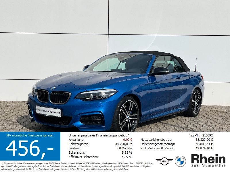 BMW M240i Cabrio LenkHZ+MFL+PDC+SHZ+GRA+H&amp;K+Navi