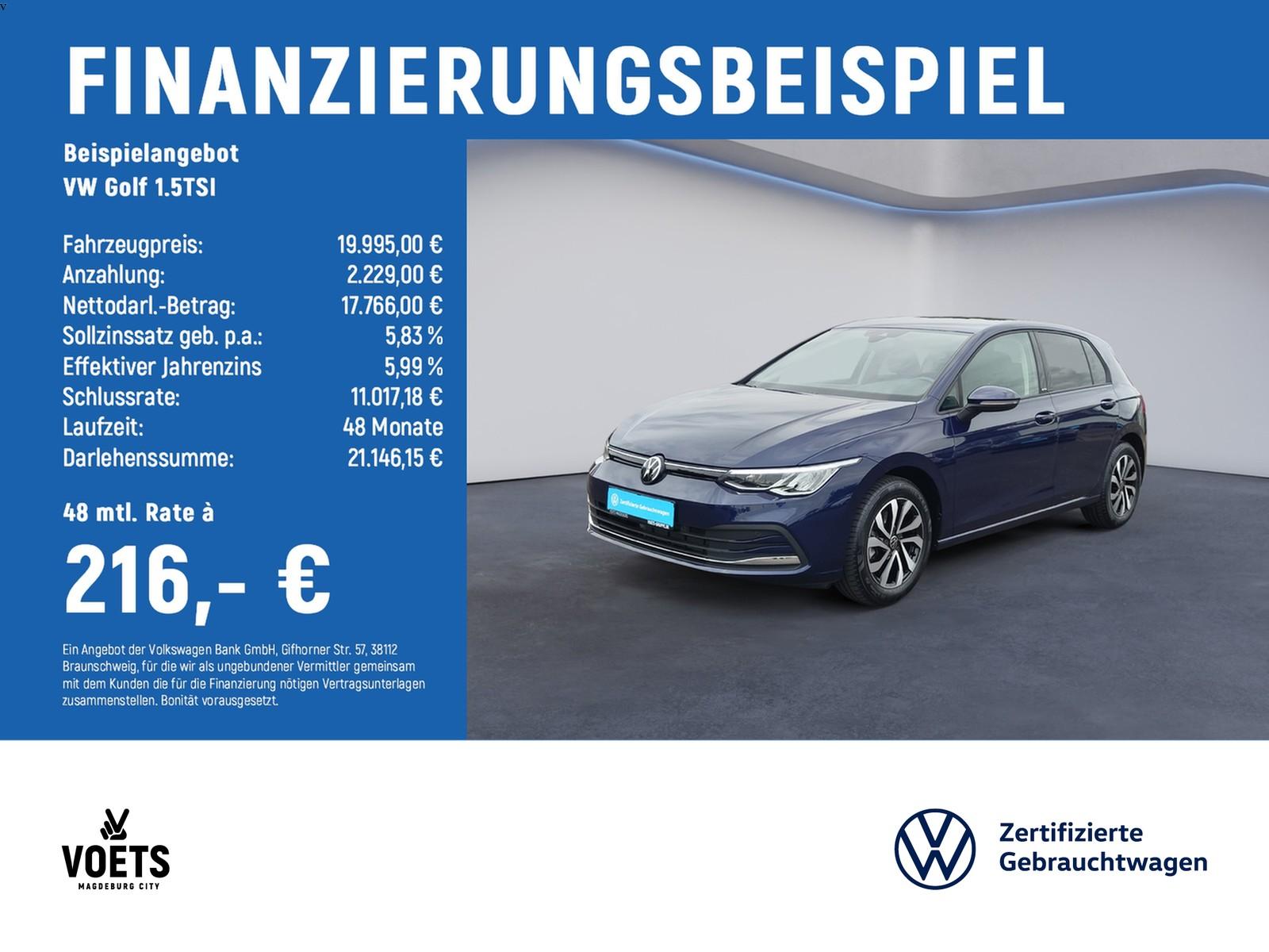 Volkswagen Golf 1.5TSI Life LED+NAVI+AHK+ACC+PDC+SHZ+DAB