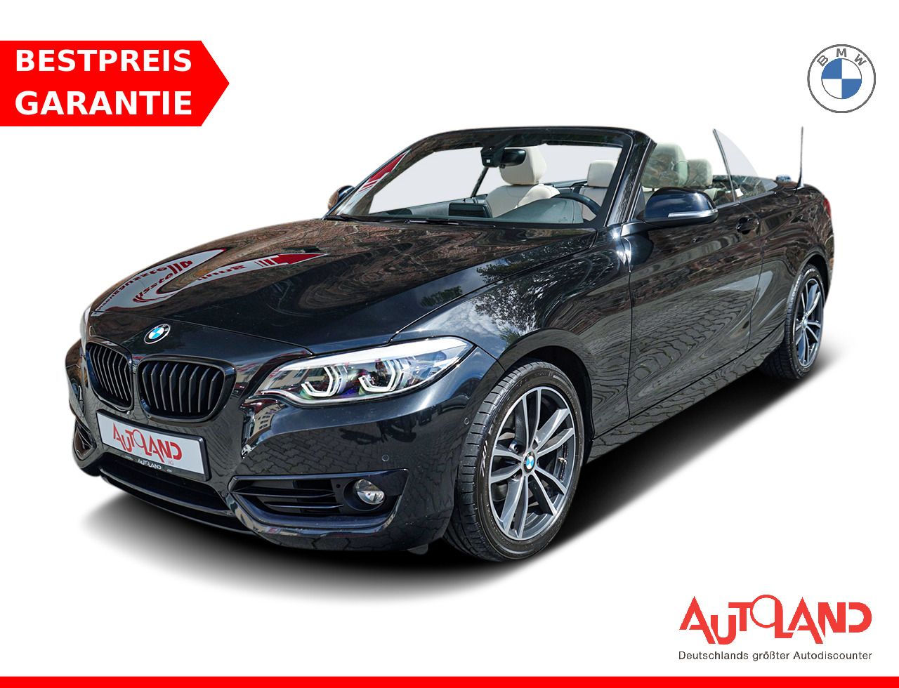 BMW 218i Advantage LED Navi Tempomat el. Verdeck PDC