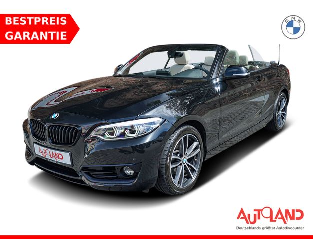 BMW 218i Advantage LED Navi Tempomat el. Verdeck PDC