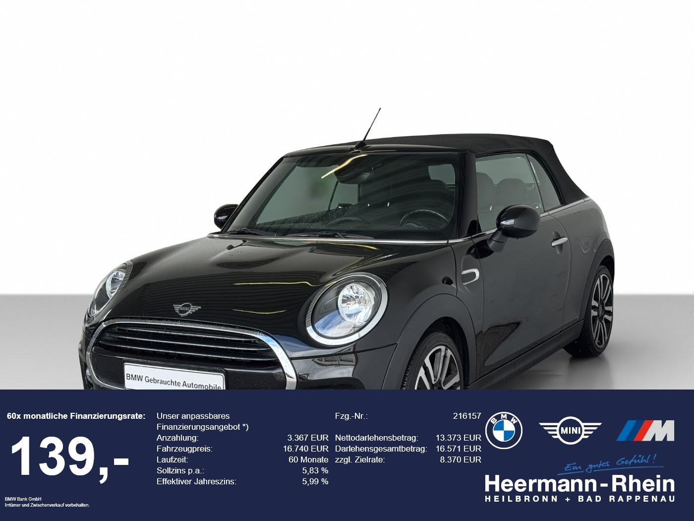 MINI Cooper Cabrio Pepper Klimaaut.SHZ.Tempo.MFL.PDC