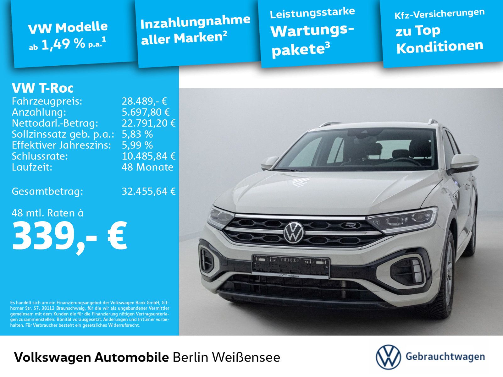 Volkswagen T-Roc 1.5 TSI R-Line DSG LED APP ACC LANE DAB PD foto 2