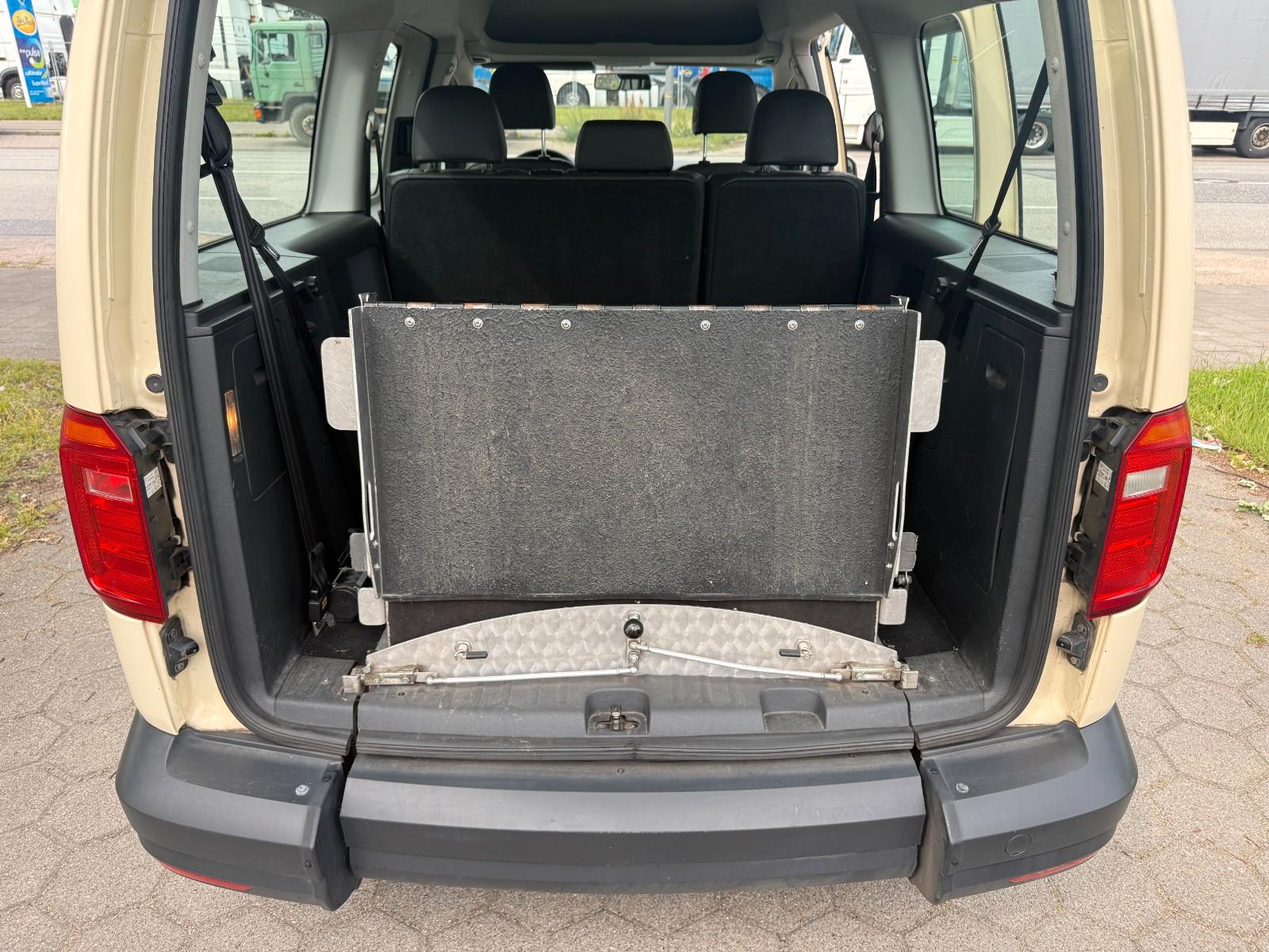Volkswagen Caddy Maxi-7 Sitze-Rollstuhl-COC-TÜV-TOP