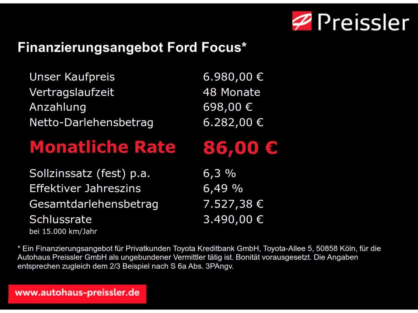 Ford Focus Titanium Fors Lim. 1.5 EcoBoost Mehrzonenk