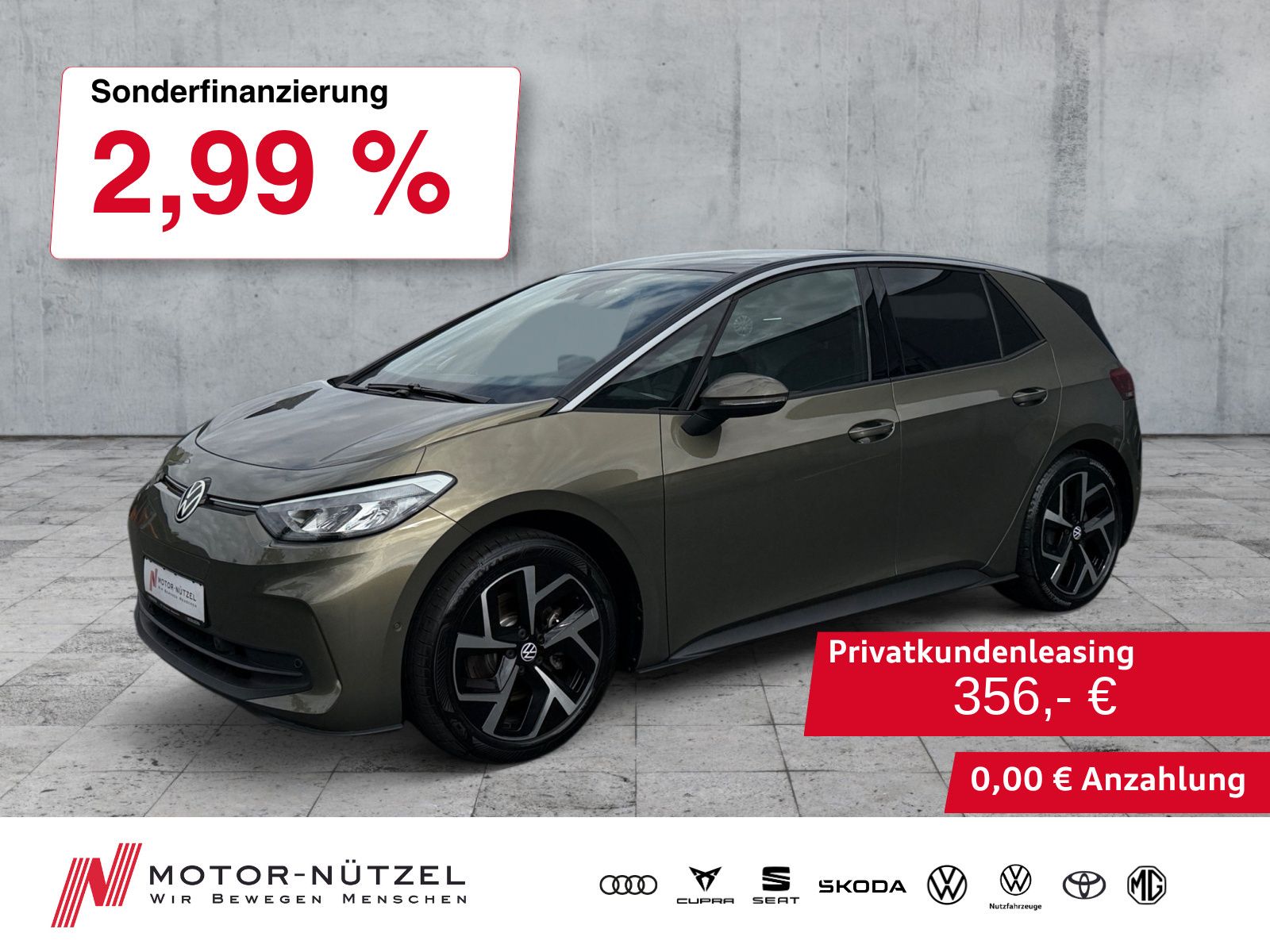 Volkswagen ID.3 150kW Pro LED+NAV+APP+ACC+SHZ+RFK+PDC+19"