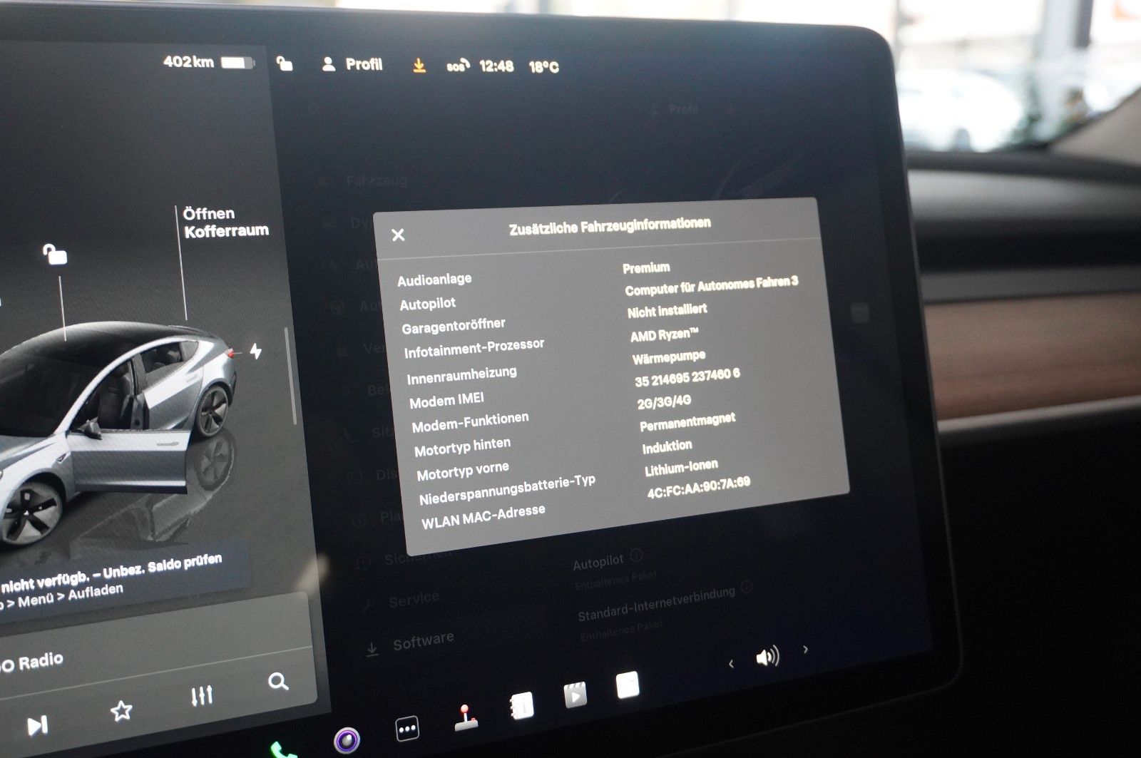 Fahrzeugabbildung Tesla Model 3 LONGRANGE DUAL-MOTOR NAVI/KAMERA/SH/PANO