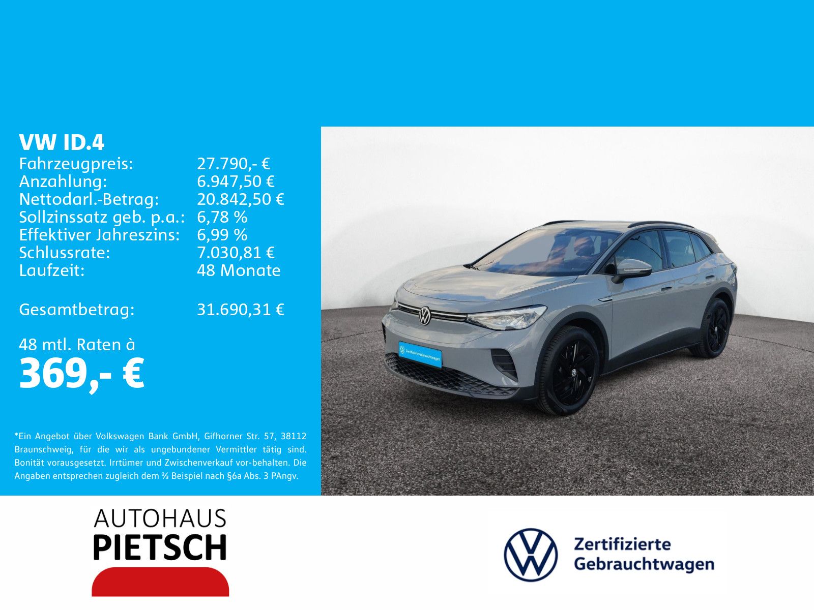Volkswagen ID.4 Pro Performance 77kWh AHK ACC Navi LED foto 2
