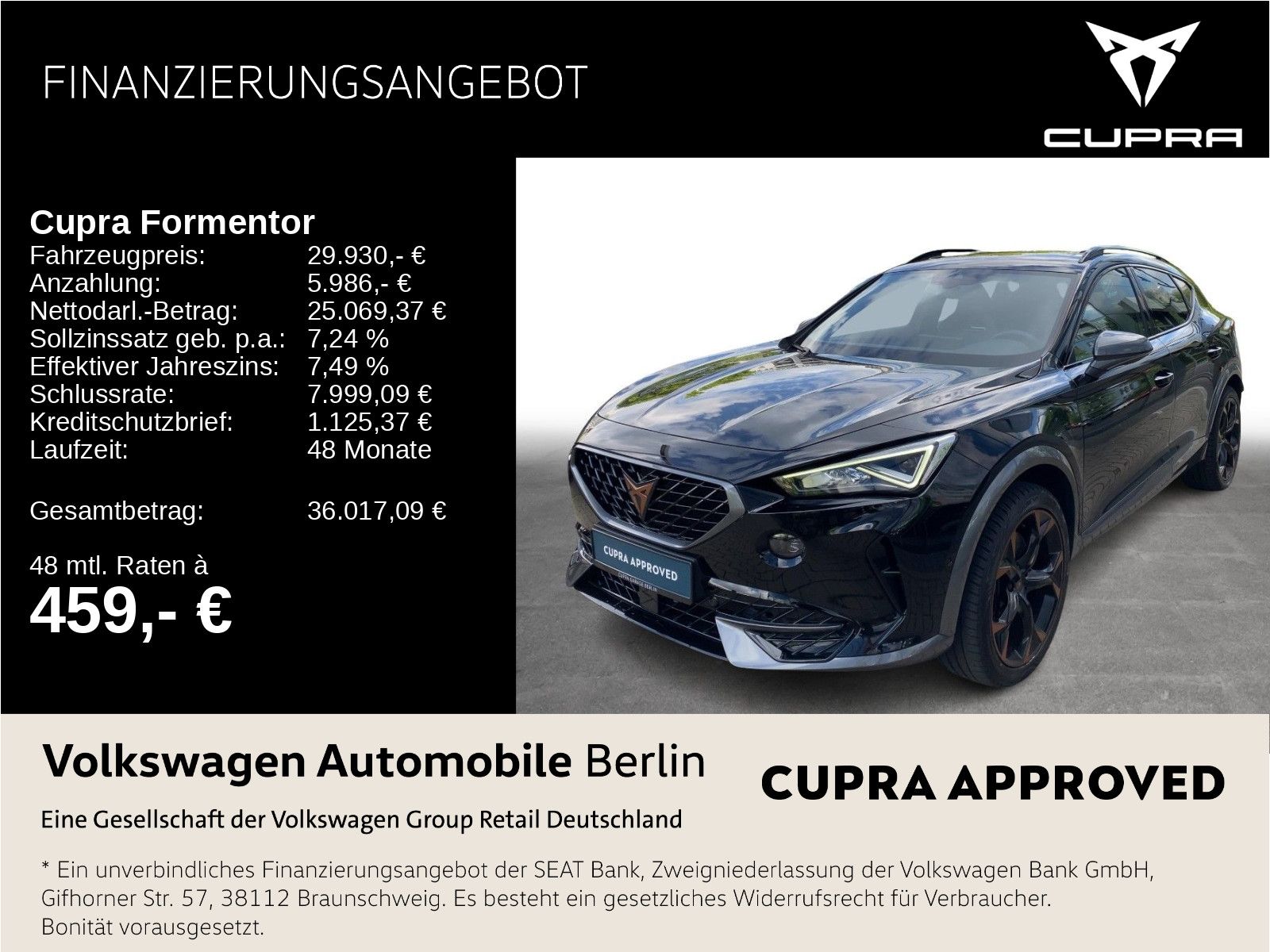 Cupra Formentor VZ 2.0 TSI DSG 4Drive Navi LED SHZ ACC foto 1