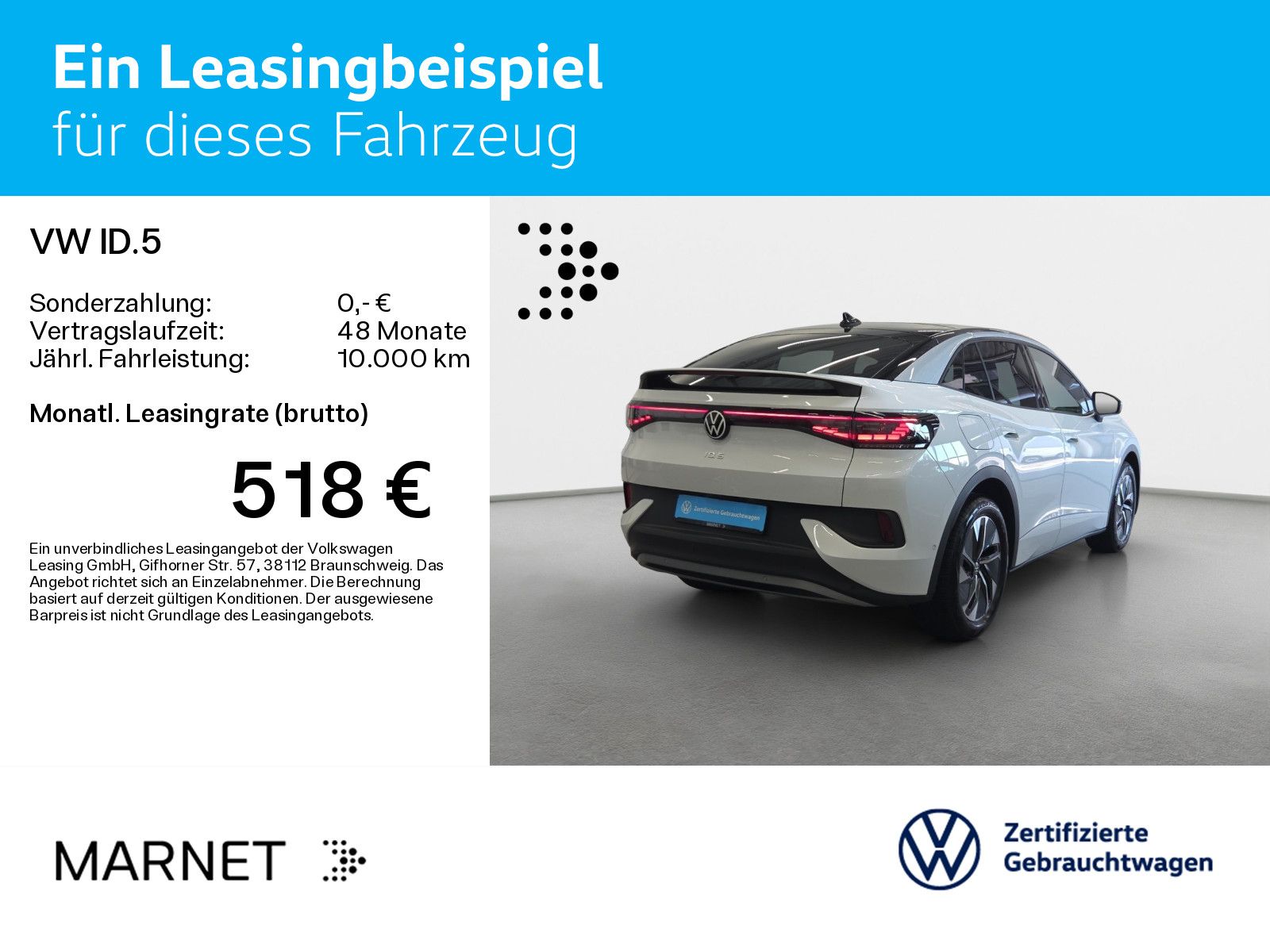 Volkswagen ID.5 Pro Navi Wärmep. AHK IQ-Light IQ-Drive Pano foto 3