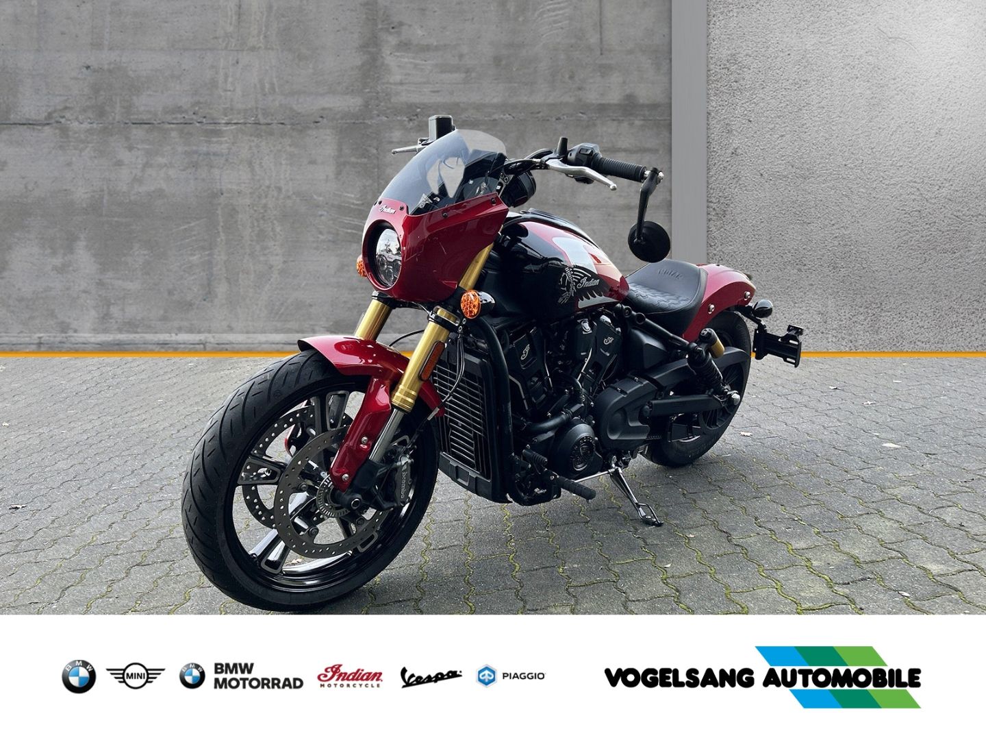 Fahrzeugabbildung Indian 101 Scout heizbare Griffe, Navigation, Piggyback