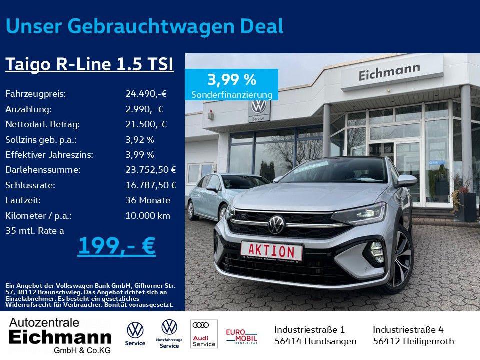 Volkswagen Taigo R-Line 1.5 TSI+DSG+MATRIX-LED+NAVI+PANO+BE