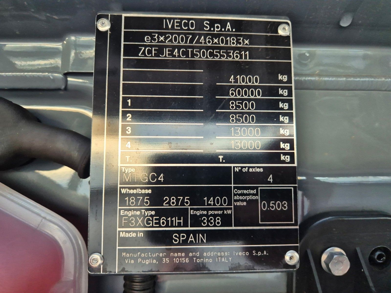 Fahrzeugabbildung Iveco AD410T46W 8x8 Hinterkipper Hydr. Klappe