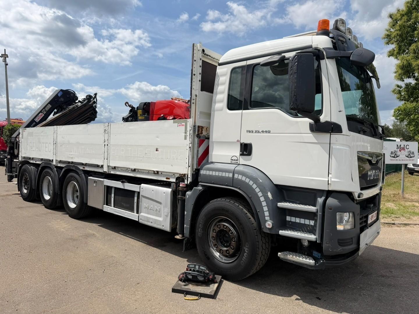 MAN TGS 35.440 8x4 TRIDEM PRITSCHE + KRAN HIAB 288 E