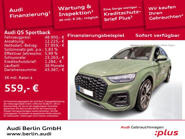 Audi Q5 Sportback S line 55 TFSIe qu. S tr. B&O LEDER