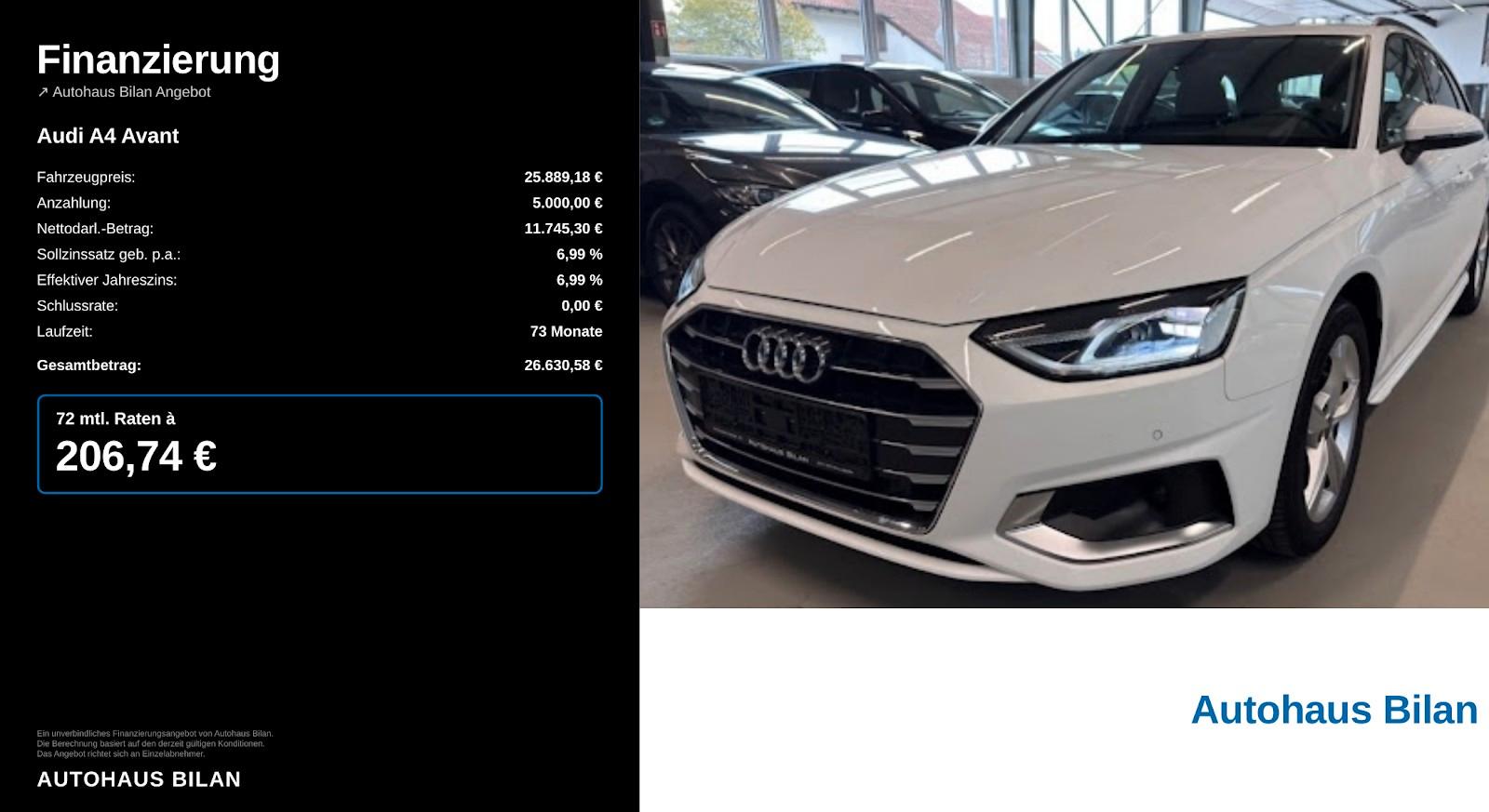Audi A4 Avant 40TDI Virtual ACC Lane LED