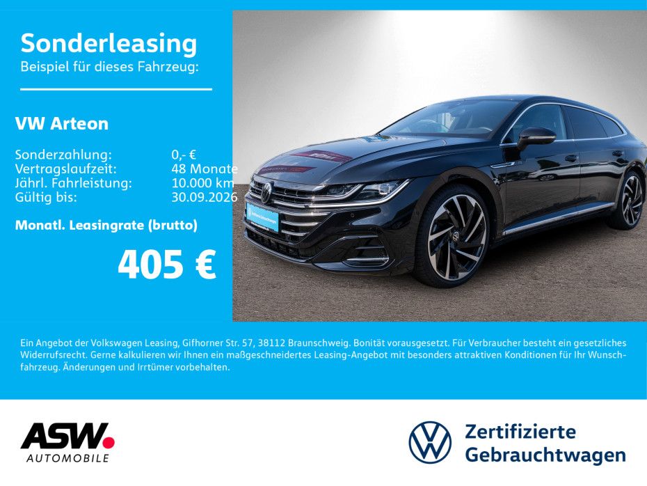 Volkswagen Arteon SB R-Line 2.0TDI 4M DSG LEDER PANO Stdhzg