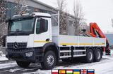 Mercedes-Benz Arocs 2633 flatbed truck/ Crane FASSI F155A.0.23
